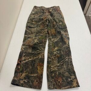 RedHead Silent-Hide Youth XL Camo Cargo Pants RealTree Edge Hunting Kids Brown
